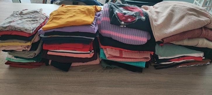 pakket 63stuks maat 40 tem 46, Kleding | Dames, Dames-kledingpakketten, Gedragen, Maat 42/44 (L), Ophalen of Verzenden
