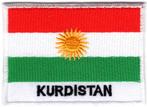 Koerdistan stoffen opstrijk patch embleem, Verzenden, Nieuw
