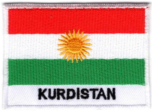 Koerdistan stoffen opstrijk patch embleem, Diversen, Vlaggen en Wimpels, Nieuw, Verzenden