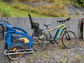 Giant E-dirt maat M met aanhanger en mountainbikewiel  beschikbaar voor biedingen