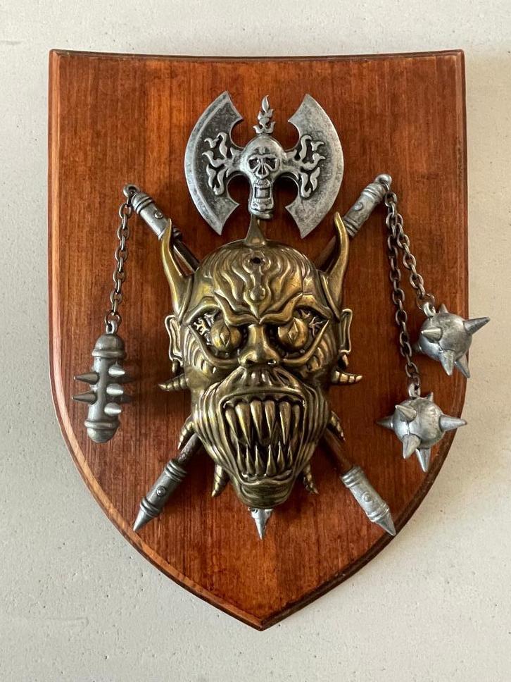Middeleeuws wapenschild / blazoen fantasy, Antiek en Kunst, Kunst | Beelden en Houtsnijwerken, Ophalen