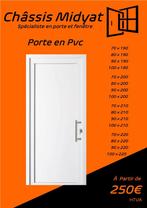 Porte de service pvc GRAND STOCK 250€, Ophalen, Nieuw, Gevelraam of Ruit