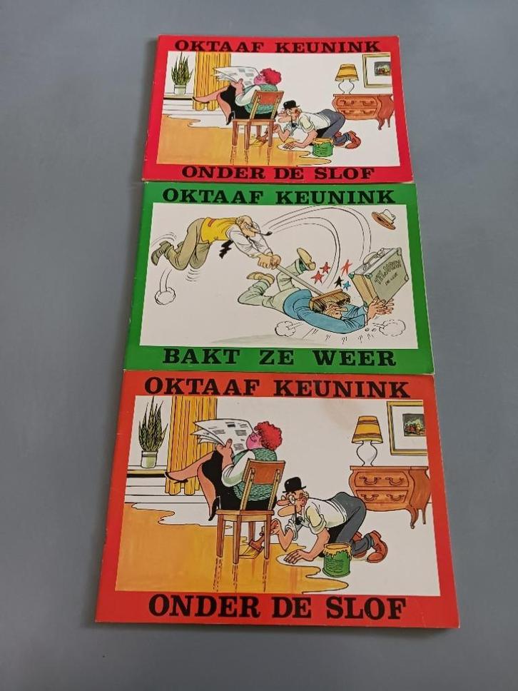 Oktaaf Keunink onder de Slof 2x, 1ste druk goede & redl staa, Boeken, Stripverhalen, Meerdere stripboeken, Verzenden