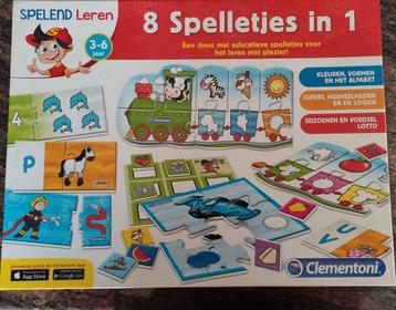 Educatief spel - 8 spelletjes in 1 - spelend leren