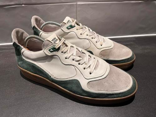Floris van Bommel herenschoenen maat 9.5 / 43.5, Kleding | Heren, Schoenen, Zo goed als nieuw, Sneakers, Wit, Ophalen of Verzenden