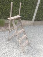 Antieke houten trap / schilders - bibliotheek trap, Antiek en Kunst, Ophalen