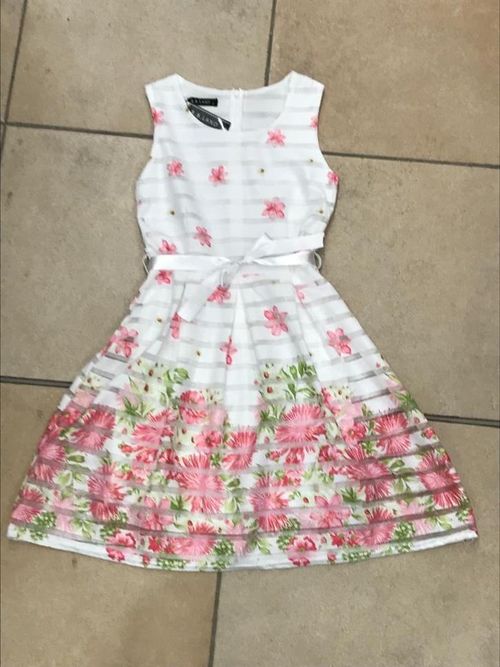 Zomer kleedje feest communie lentefeest, Kinderen en Baby's, Kinderkleding | Maat 122, Nieuw, Meisje, Jurk of Rok, Verzenden