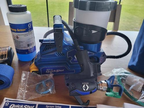 Graco ultra Quick shot spuitmachine., Doe-het-zelf en Bouw, Schildersmaterialen, Zo goed als nieuw, Verfspuit of Verfpomp, Ophalen