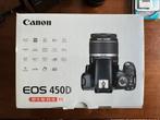 Canon Eos 450D + 2 lenzen, Audio, Tv en Foto, 12 Megapixel, Canon, Gebruikt, Ophalen