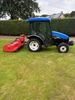 New Holland TCE40  met klepelmaaier Maschio Barbi sideshift, Ophalen, Gebruikt, Tot 80 Pk, New Holland