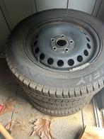 Set winterbanden + velg steek 5x112 seat leon, Auto diversen, Aanhangwagen-onderdelen, Ophalen, Zo goed als nieuw