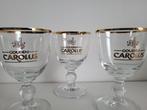 3x gouden carolus degustatieglas op voet 15 cl gouden rand, Verzamelen, Ophalen of Verzenden, Nieuw, Bierglas