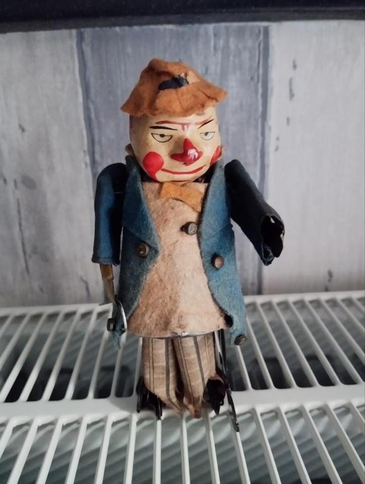 C'est rare ! ! ! ! Clown à remontage antique, Antiquités & Art, Antiquités | Jouets, Enlèvement ou Envoi