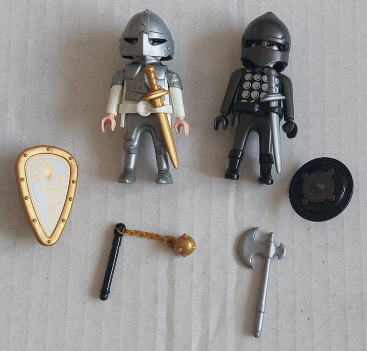 Playmobil 6847 - Zwarte en zilveren ridder, Kinderen en Baby's, Speelgoed | Playmobil, Gebruikt, Complete set, Ophalen of Verzenden
