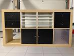 Ikea Kallax kast + accesoires, Huis en Inrichting, Ophalen, Gebruikt, 100 tot 150 cm, Minder dan 100 cm