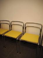 Iconische chroom stoelen set, 1970s, Huis en Inrichting, Gebruikt, Overige kleuren, Metaal, Ophalen