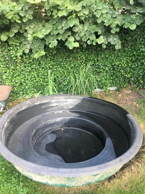 Stevige grote ronde vijver in polyester, Tuin en Terras, Vijvers, Zo goed als nieuw, Ophalen