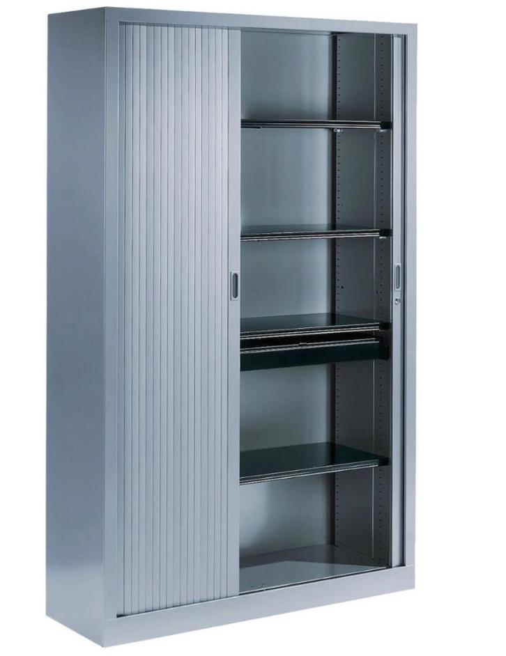 Roldeurkast incl. 4 legborden, Huis en Inrichting, Kasten | Roldeurkasten en Archiefkasten, Gebruikt, 150 tot 200 cm, 100 tot 150 cm