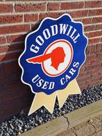 Tof en groot decoratief emaille bord Goodwill Used Cars., Ophalen of Verzenden, Gebruikt, Reclamebord