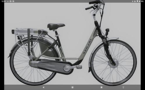 DAMESFIETS lage instap : Krigori Cruiser XL : zilver/grijs :, Fietsen en Brommers, Elektrische fietsen, Zo goed als nieuw, Ophalen