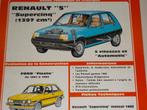 revue technique renault super 5 1400cc modèle 1985, Ophalen of Verzenden