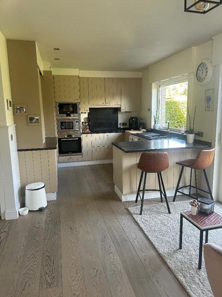 Complete keuken, Huis en Inrichting, Keuken | Complete keukens, Zo goed als nieuw, U-keuken, Bruin, Graniet of Steen, Ophalen