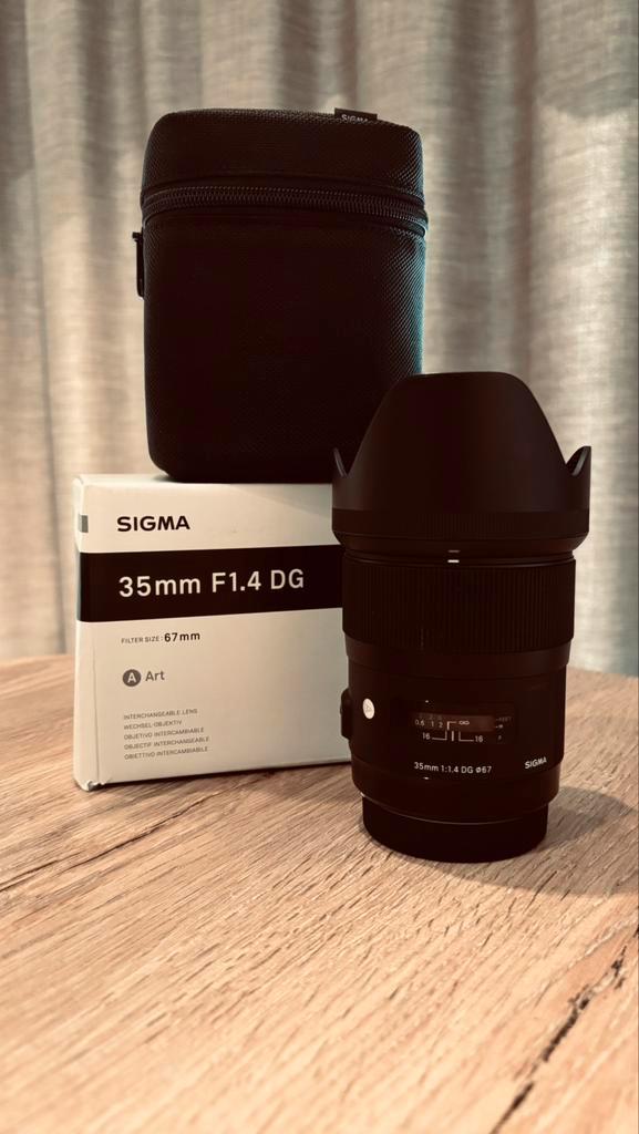 Sigma 35mm f1.4 Canon, Audio, Tv en Foto, Foto | Lenzen en Objectieven, Zo goed als nieuw, Ophalen