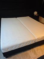 Bed+matras, Huis en Inrichting, Slaapkamer | Bedden, Ophalen, Zwart, Tweepersoons, Zo goed als nieuw