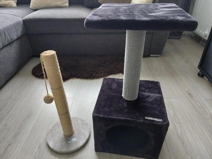 Katten krabpaal kattenmand huis, Dieren en Toebehoren, Krabmeubelen, Zo goed als nieuw, Krabpaal, Ophalen