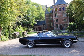 Mustang 1967 cabrio triple black, Autos, Oldtimers & Ancêtres, Achat, Cabriolet, Noir, 2 portes