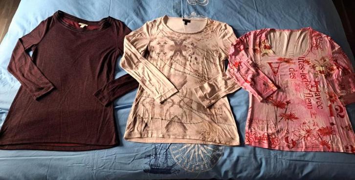 Shirts lange en korte mouw, Esprit, Signature, e.a, mt S, Kleding | Dames, T-shirts, Zo goed als nieuw, Maat 36 (S), Lange mouw