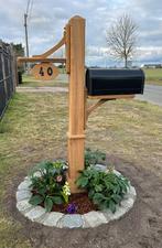 Nieuwe Unieke brievenbus!, Tuin en Terras, Brievenbussen, Ophalen, Nieuw, Hout, Staande brievenbus