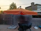 Terracotta zweefparasol, Tuin en Terras, Ophalen, Gebruikt, 3 tot 4 meter, Zweefparasol