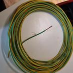 Cable de mise a la terre 16mm² , vert- jaune 33 mettres, Bricolage & Construction, Électricité & Câbles, Comme neuf, Enlèvement