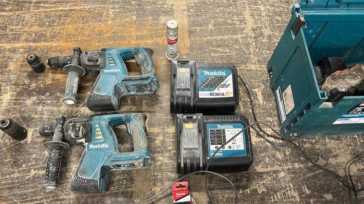 2 makita 36 V avec chargeurs, Bricolage & Construction, Outillage | Pièces de machine & Accessoires, Utilisé, Enlèvement