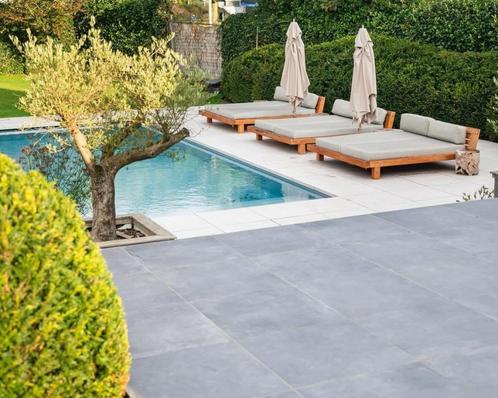 Terras Tegel Brystone White en Bleu Evolution 795x795x20mm, Tuin en Terras, Tegels en Klinkers, Nieuw, Terrastegels, Keramiek