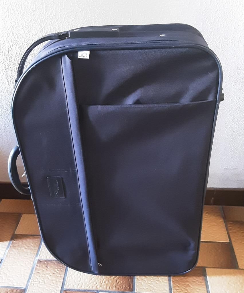 ② Valise tissu bleu avec défaut — Valises — 2ememain