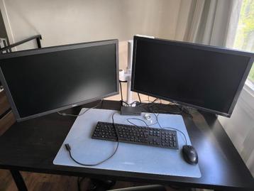 Dubbele monitorbeugel/Microsoft surface dock/2 schermen/muis beschikbaar voor biedingen