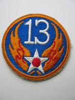 Patch US 13th air force brodé-original, Collections, Enlèvement ou Envoi