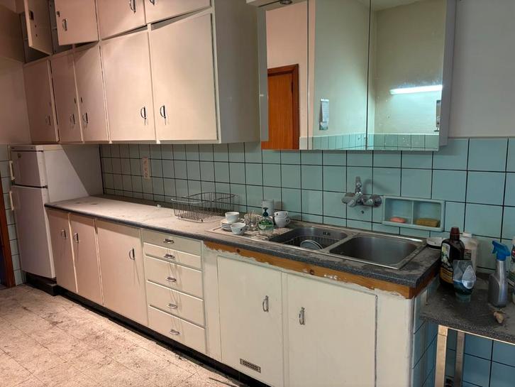 gratis keuken zelf te demonteren, Huis en Inrichting, Keuken | Complete keukens, Zo goed als nieuw, Enkelwandige keuken, Wit, Ophalen