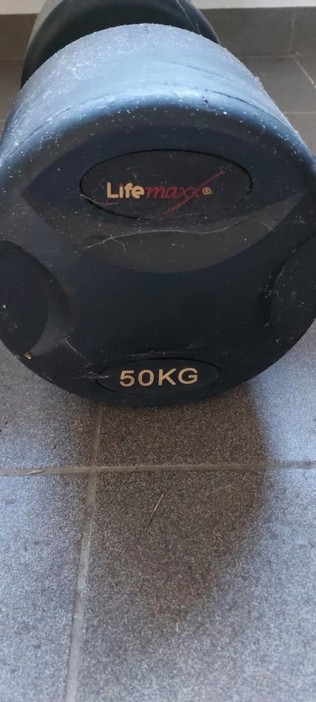 Haltères Lifemaxx de 32 à 50 kg, Sports & Fitness, Équipement de fitness, Utilisé, Enlèvement