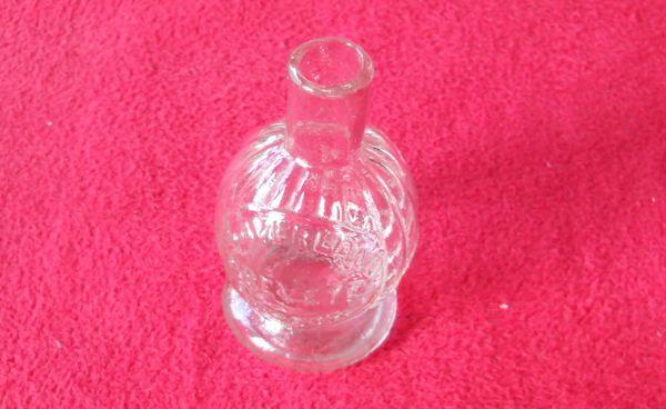 Ancienne veilleuse Averland - Namur Herbatte, Antiquités & Art, Antiquités | Verre & Cristal, Enlèvement ou Envoi