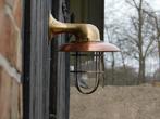 Scheepslamp - messing/koper - wandlamp, Antiek en Kunst, Ophalen of Verzenden