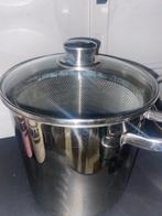 Roestvrijstalen frituurpot met deksel, Elektronische apparatuur, Frituurpannen, 2 tot 3 liter, Ophalen, Zo goed als nieuw, Uitneembare binnenpan