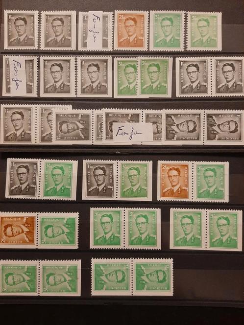 B 3/7** plus al de combinaties. 1970, Postzegels en Munten, Postzegels | Europa | België, Postfris, Orginele gom, Koninklijk huis