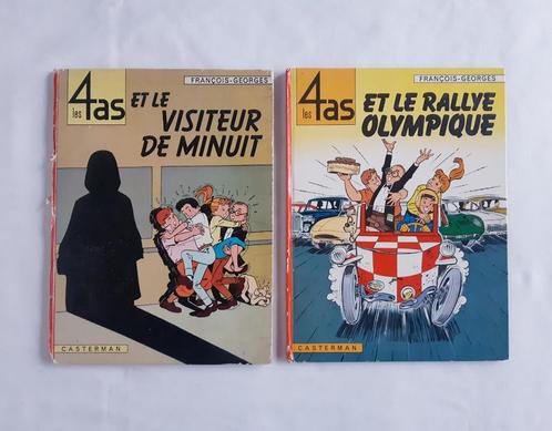 2 bandes-dessinées Les 4 As #4 (EO 1965) et #8 (EO 1969), Livres, BD, Utilisé, Plusieurs BD, Enlèvement ou Envoi