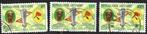 3 Postzegels 5 jaar eenheidspartij MPR Zaïre 1972, Enlèvement ou Envoi, Autres pays, Affranchi
