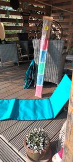 Strandmat/zetel 2 stuks met windzeil, Ophalen