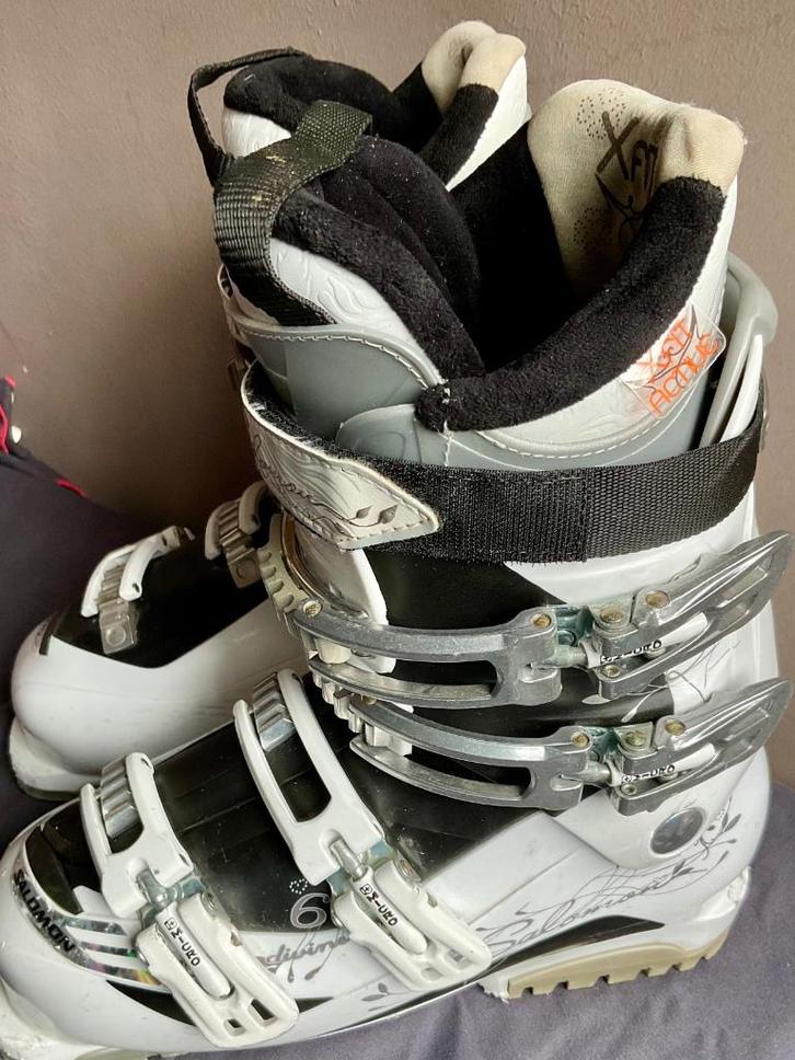 SALOMON DIVINE 6 Maat 25/40,5 dames Skischoenen, Sport en Fitness, Skiën en Langlaufen, Gebruikt, Schoenen, Ski, Salomon, Ophalen