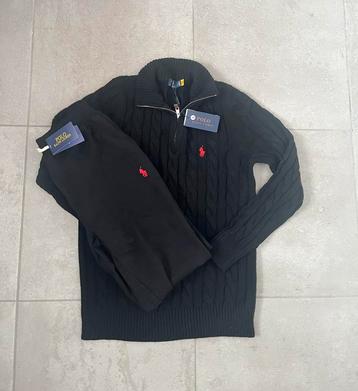 Polo Ralph Lauren trainingspak Zwart met halve rits beschikbaar voor biedingen